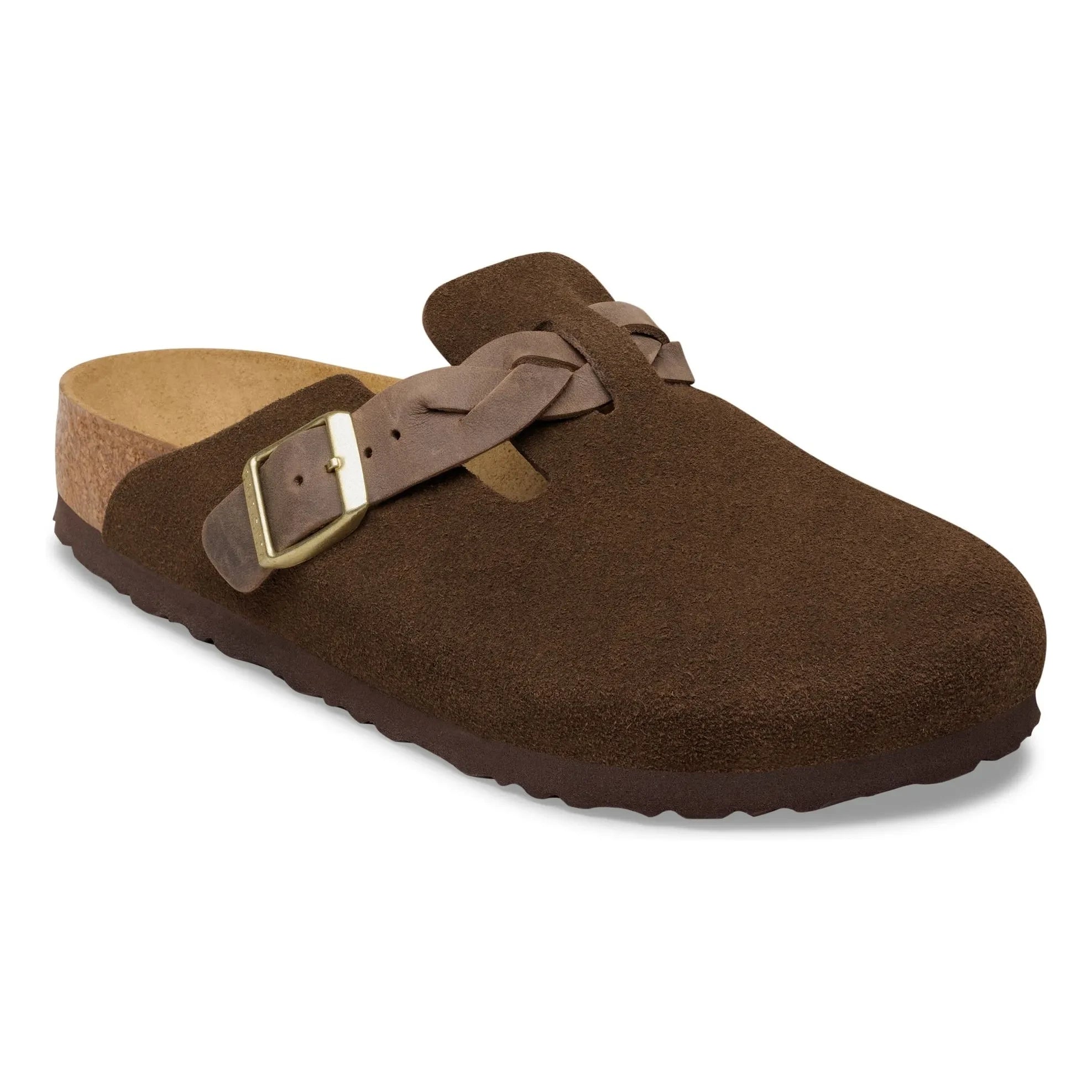 BIRKENSTOCK - Boston Braided Sweden Slippers | Brown
