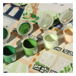 La Petite Épicerie - Numbered Paint Set - Paris