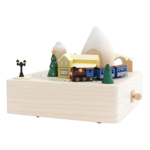 Wooderful Life - Winter Train Wooden Music Box
