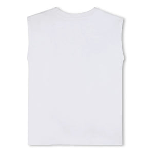 Zadig & Voltaire - Logo Rhinestone Jersey T-shirt | White