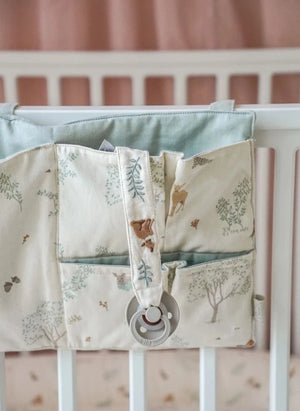 Cam Cam - Woodland Crib Bumper | Ecru