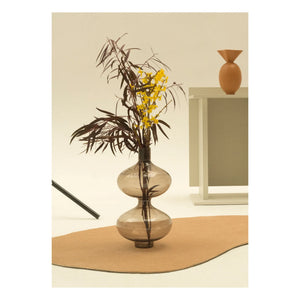 Los Objetos Decorativos - Smoked Borosilicate Vase | Brown