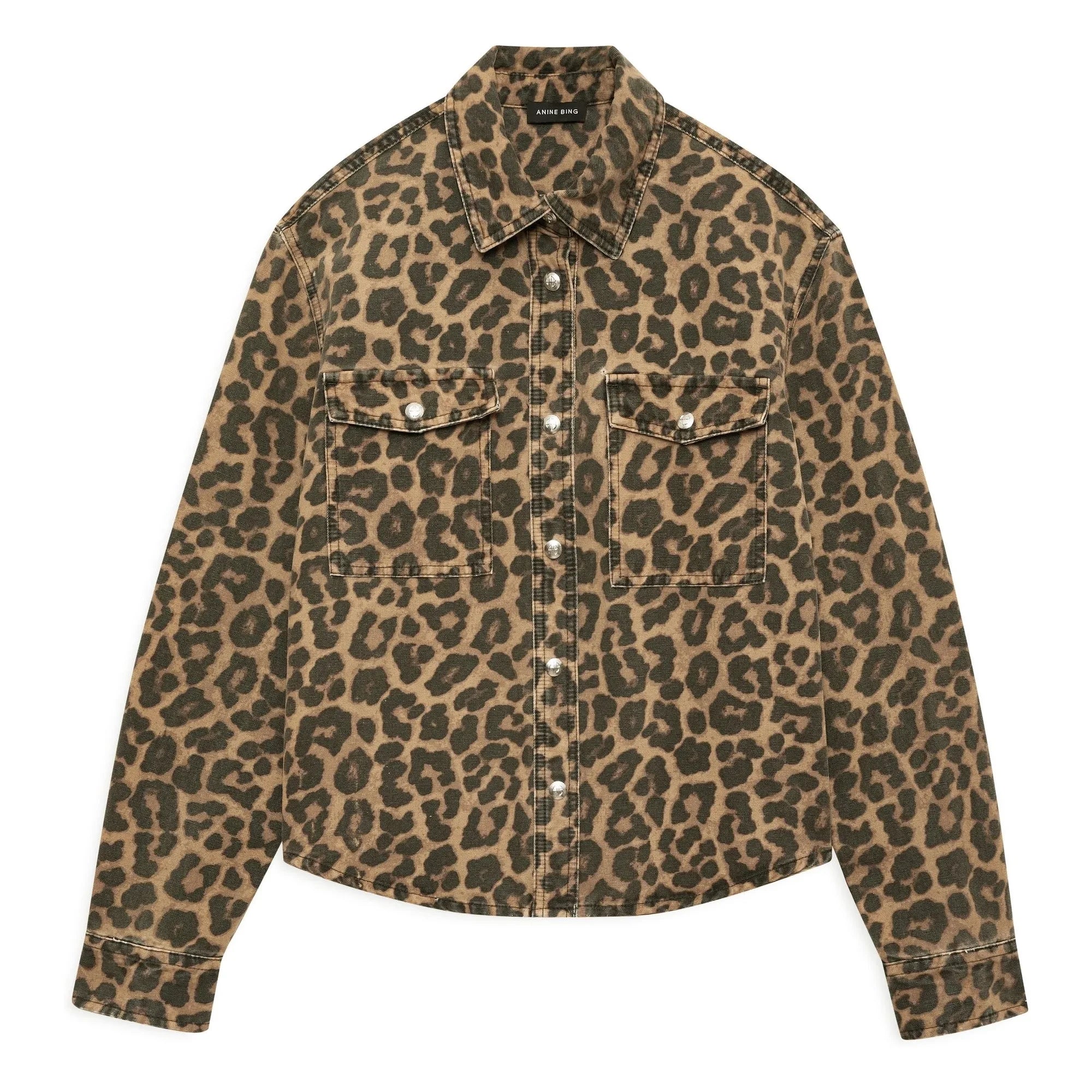 Anine Bing - Paxton Leopar Gömlek | Kahverengi
