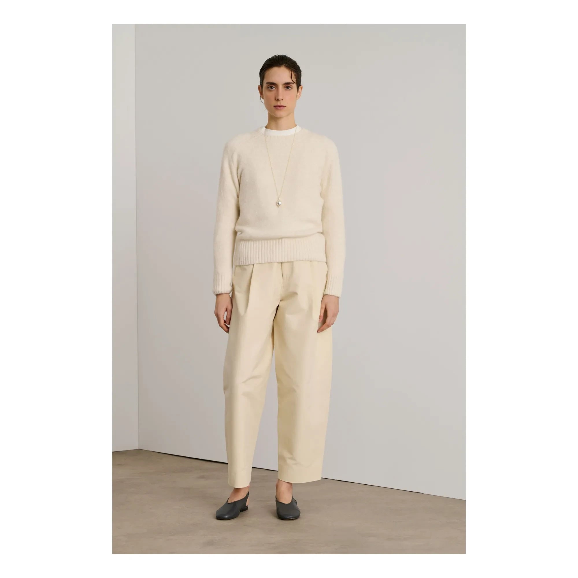 Soeur - Envie Alpaca and Merino Wool Sweater | Ecru