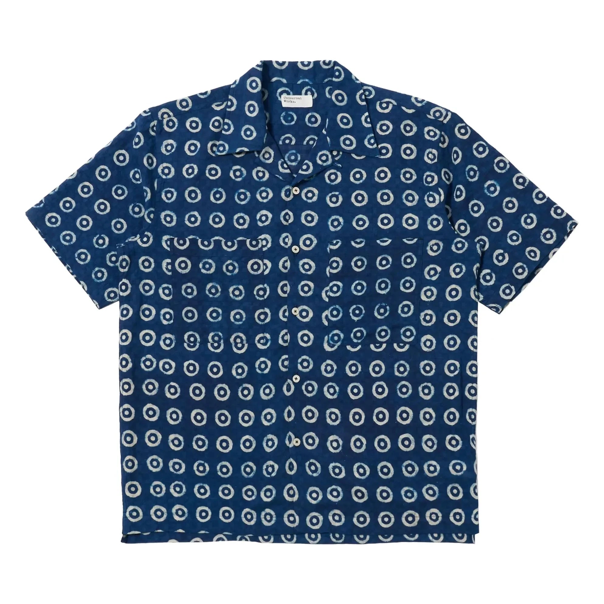 Universal Works - Chemise Camper Block | Indigo