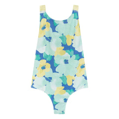 My First Cantê - Mel Fleuri Textured Swimsuit | Light Blue