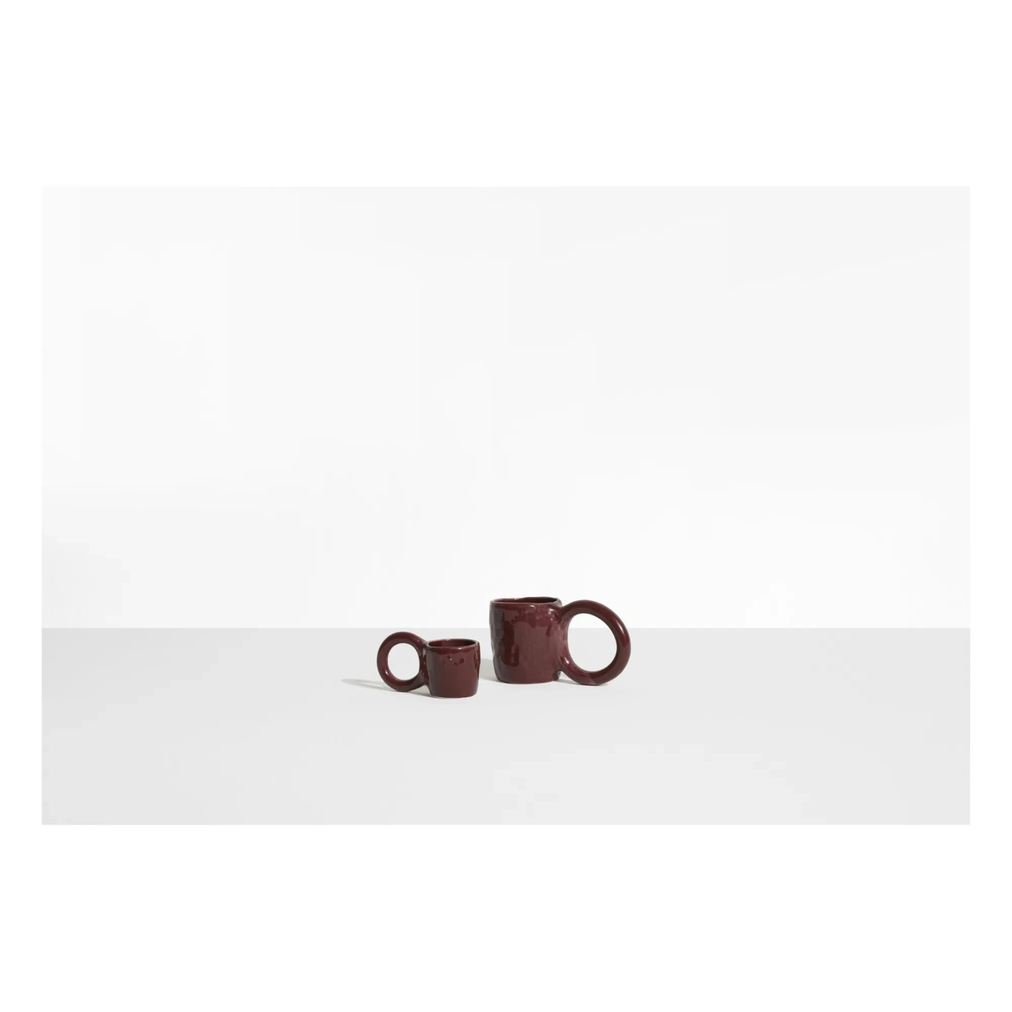 Petite Friture - Donut Espresso Cups, Pia Chevalier - Set of 2 | Burgundy