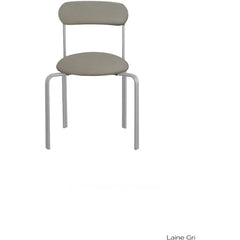 Gabrielle Paris - Violet wool and chrome steel chair | Grey