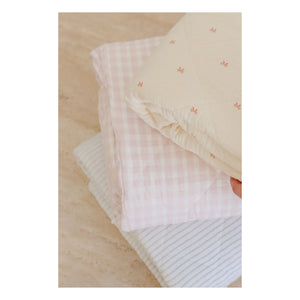 Soft Spot - Organic Cotton Quilted Blanket | Pale Pink