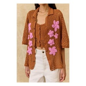 Louise Misha - Aldana Cotton Shirt | Caramel