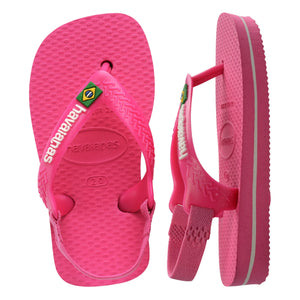 Havaianas - Baby Brasil Logo Flip Flops | Pink