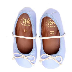 Pèpè - Bowtie Ballerinas | Sky Blue