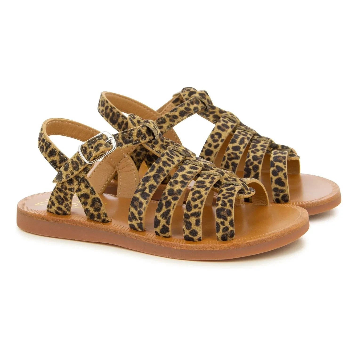 Pom d'Api - Plagette Cross-Strap Sandals | Leopard