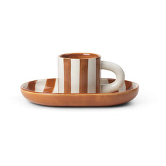 Ferm Living - Milu Porcelain Cup and Saucer | Red