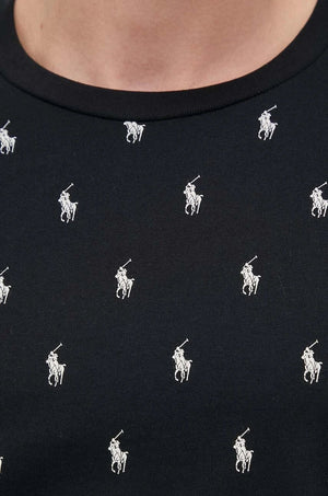 Kısa Kollu Pamuklu Pijama Üstü Polo Ralph Lauren