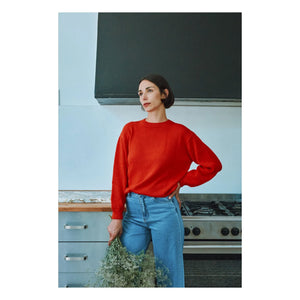 Poudre Organic - The Rouge Organic Cotton Sweater | Red