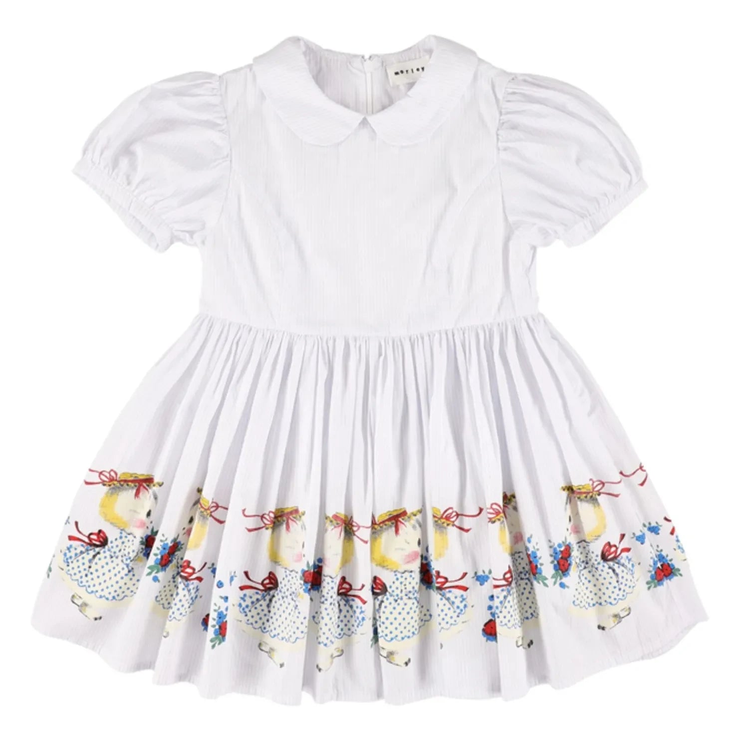 Morley - Xuli Chats Claudine Collar Striped Dress | White