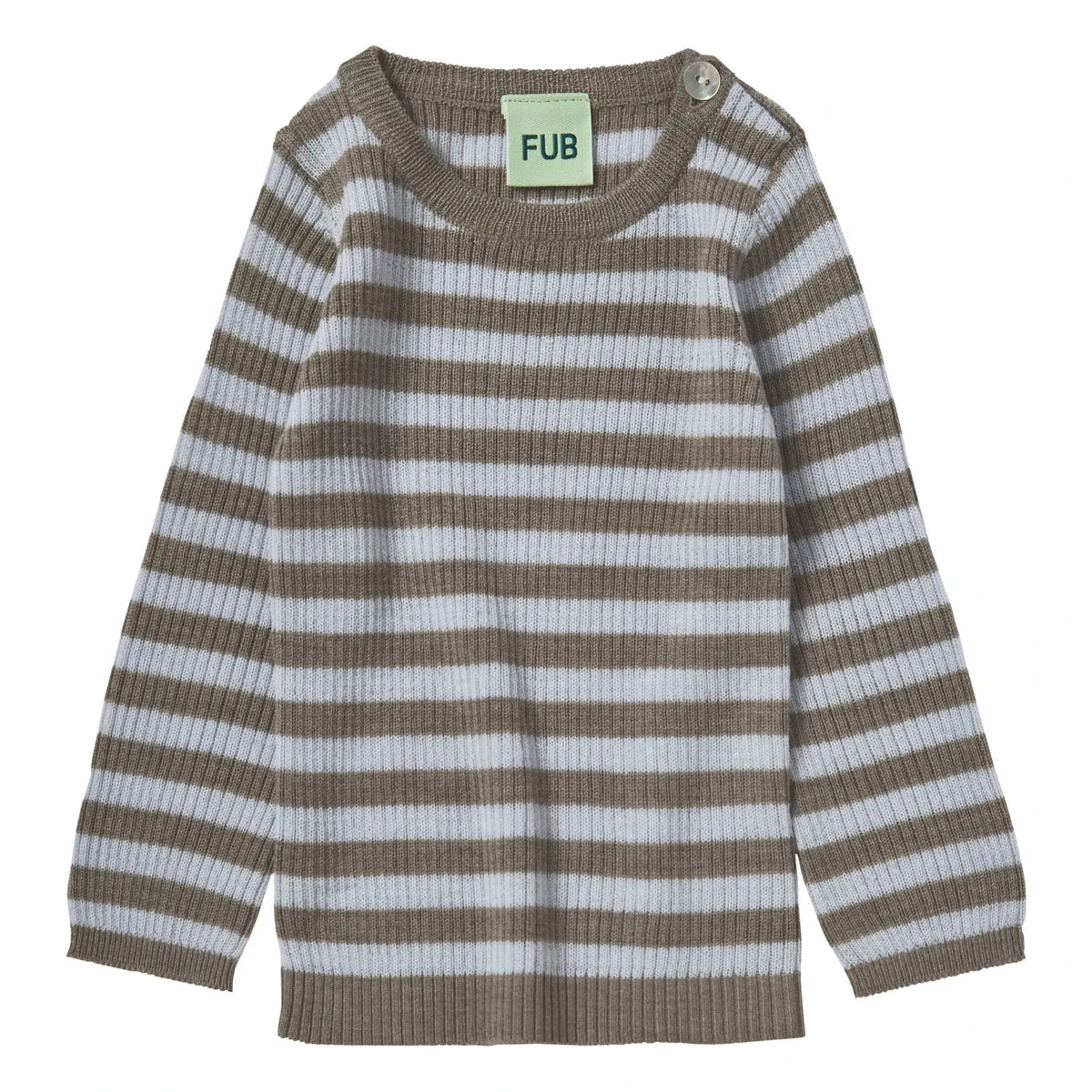 FUB - Ribbed Marinère T-Shirt Extra-Fine Knit Merino Wool | Hazel