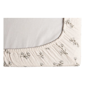 garbo&friends - Bluebell Cotton Muslin Changing Pad Cover | Cream