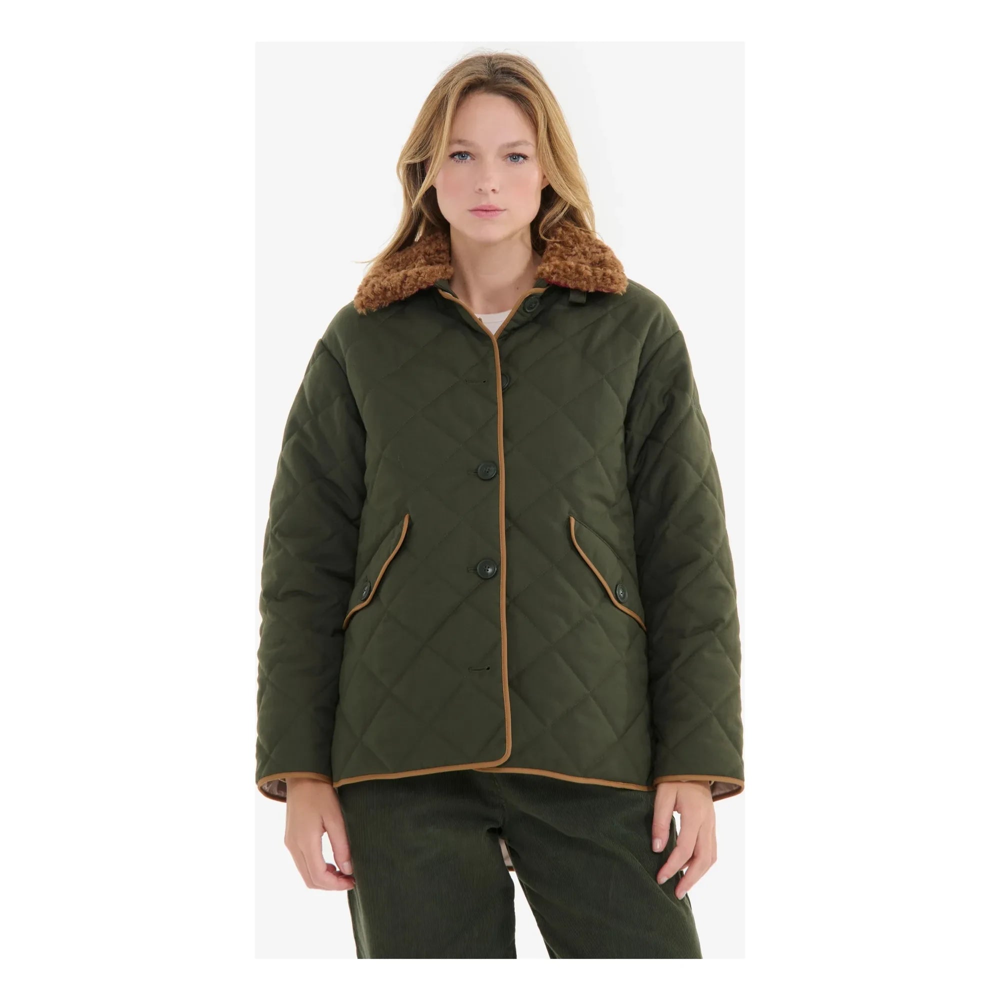 Aigle - Water-Resistant, Recycled Fiber Quilted Jacket | Khaki