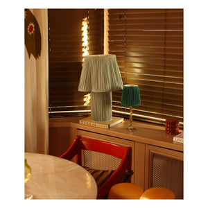 Doing Goods - Myra Silk Table Lamp | Sage