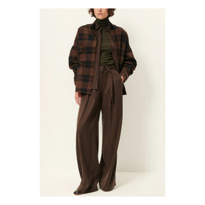 Sessùn - Striped Rim C Pants | Brown