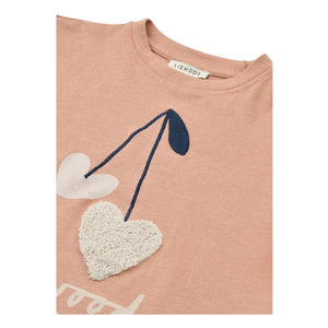 Liewood - Tyler Hearts Organic Cotton T-Shirt | Pink