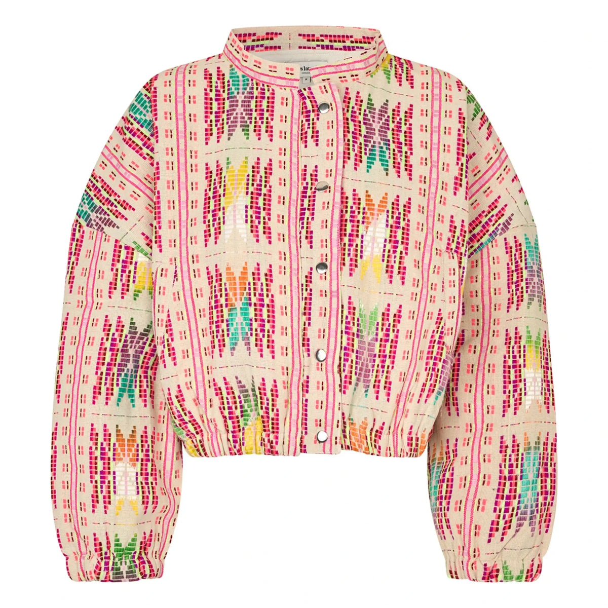 Lollys Laundry - Pink Cotton Lama Jacket