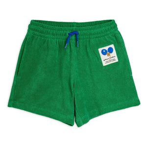 Mini Rodini - Organic Cotton Towel Ping Pong Shorts | Green