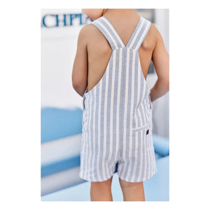 Tartine et Chocolat - Striped Romper | Light Blue