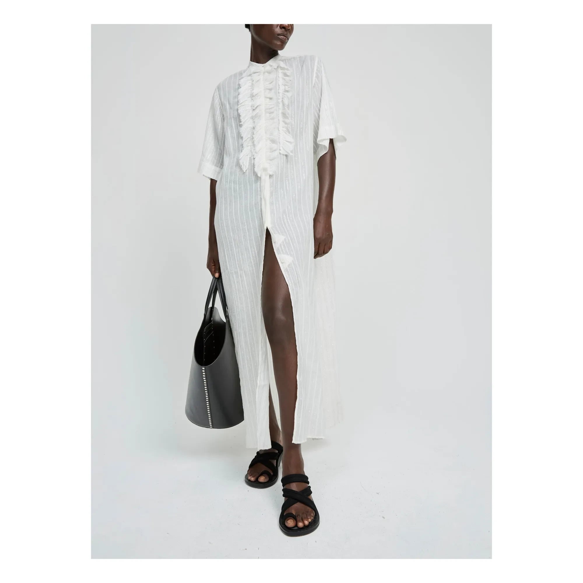 Laurence Bras - Magrita Cotton Dress | White
