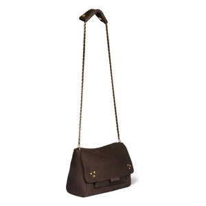 Jérôme Dreyfuss - Lulu M Croco Patterned Leather Bag | Brown