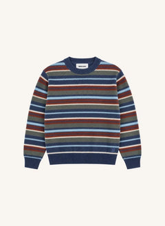 Smallable Kid - Matteo Striped Wool Sweater | Blue