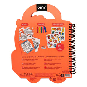 Omy - Sticker Coloring Book
