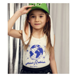 Mini Rodini - Society athlete top GOTS certified organic cotton | Ecru