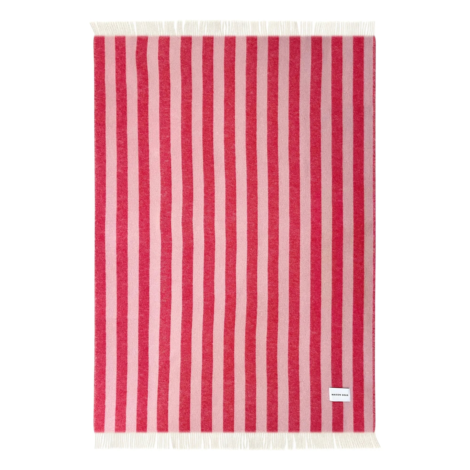 Maison Deux - Candy Wrap Wool Blanket | Cherry Red