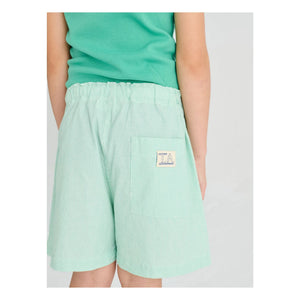 True Artist - Green Striped Short Shorts No.11