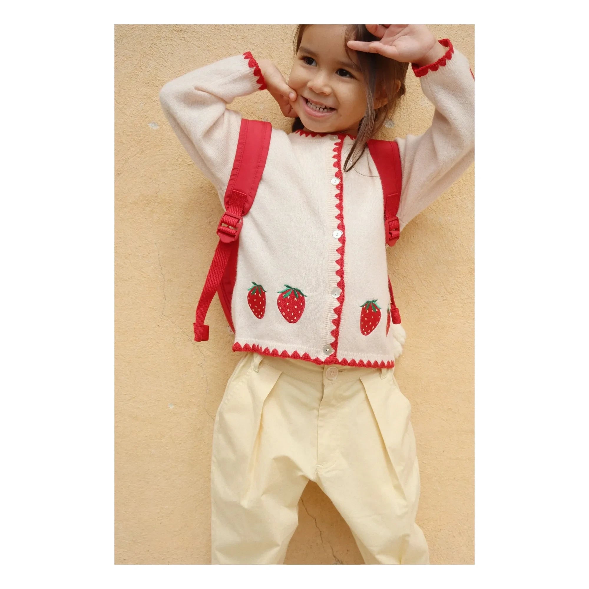 Konges Sløjd - Collette Strawberry Wool Sweater | Cream