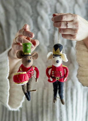 Bloomingville - Peo Christmas Ornaments - Set of 2 | Red