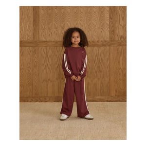 Rylee + Cru - Mini Bie Detail Sweatshirt | Burgundy