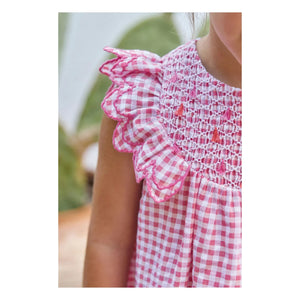 Tartine et Chocolat - Gingham Gingham Dress | Pink
