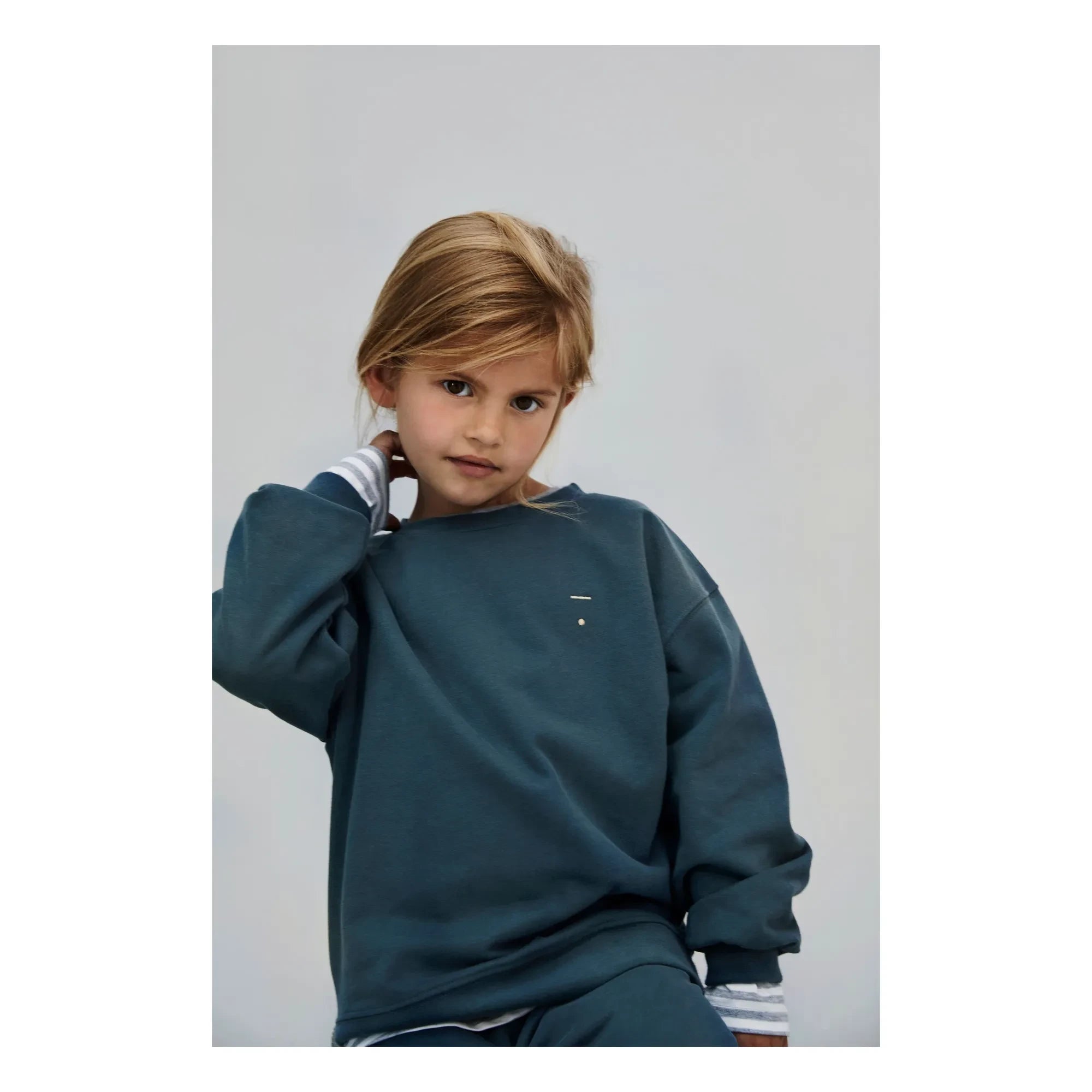 Gray Label - Organic Cotton Sweatshirt | Gray Blue