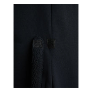 Mini Rodini - Organic Cotton Cat Onesie | Black