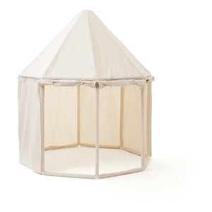 Kid's Concept - Cotton Canvas and Wooden Tent | Off-white