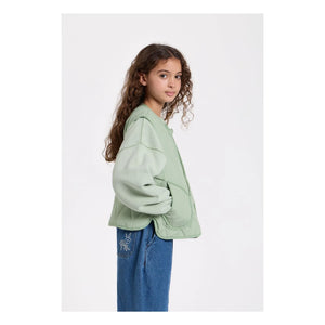 Hundred Pieces - Glee Quilted Sleeveless Jacket | Sage Green