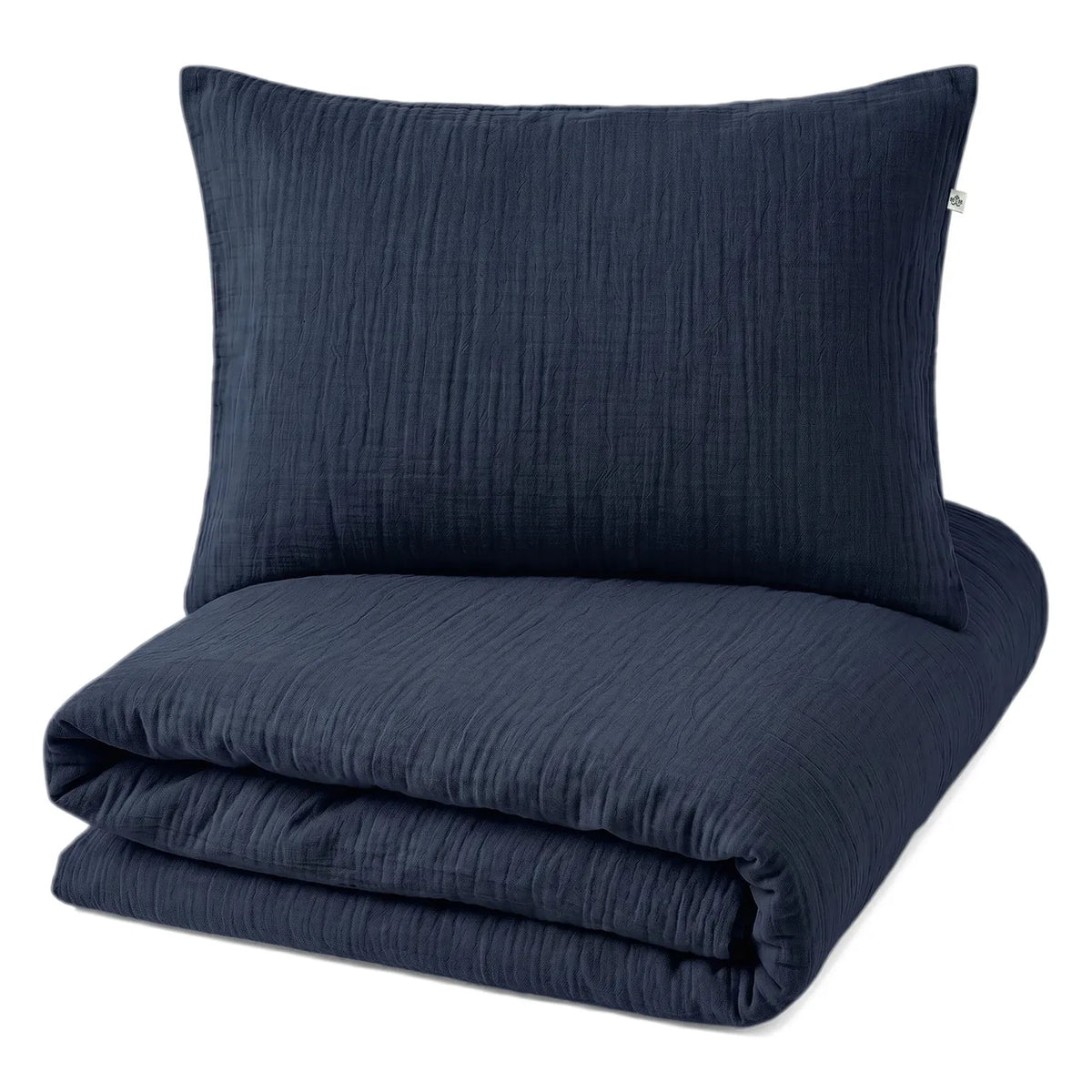 Editions Aimable - Paulette duvet cover set | Night Blue Muslin
