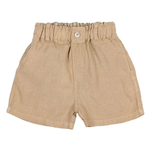 Búho - Linen Bermuda Shorts | Beige