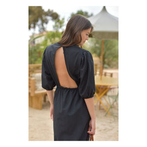 Marlot Paris - Aime Seersucker Dress - Women's Collection | Black