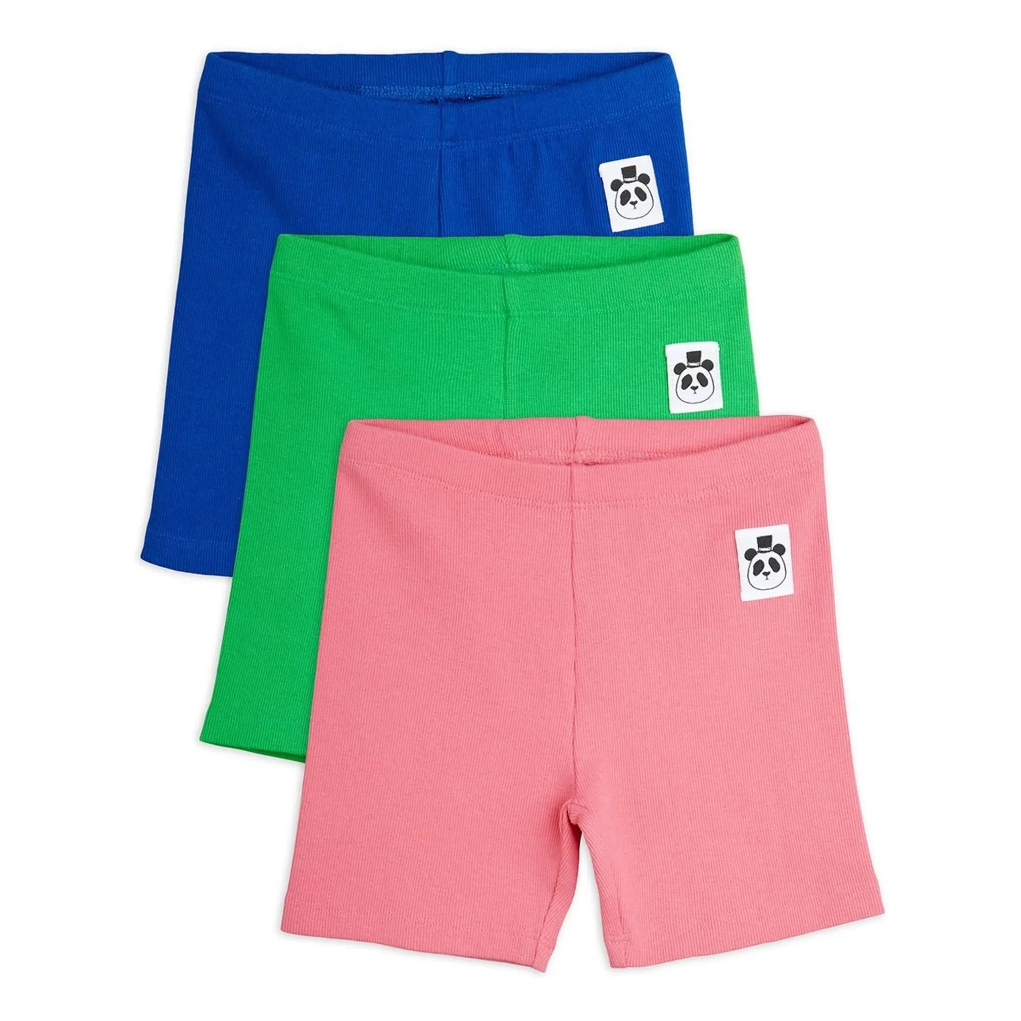 Mini Rodini - 3-Pack Organic Cotton Bicycle Shorts | Pink