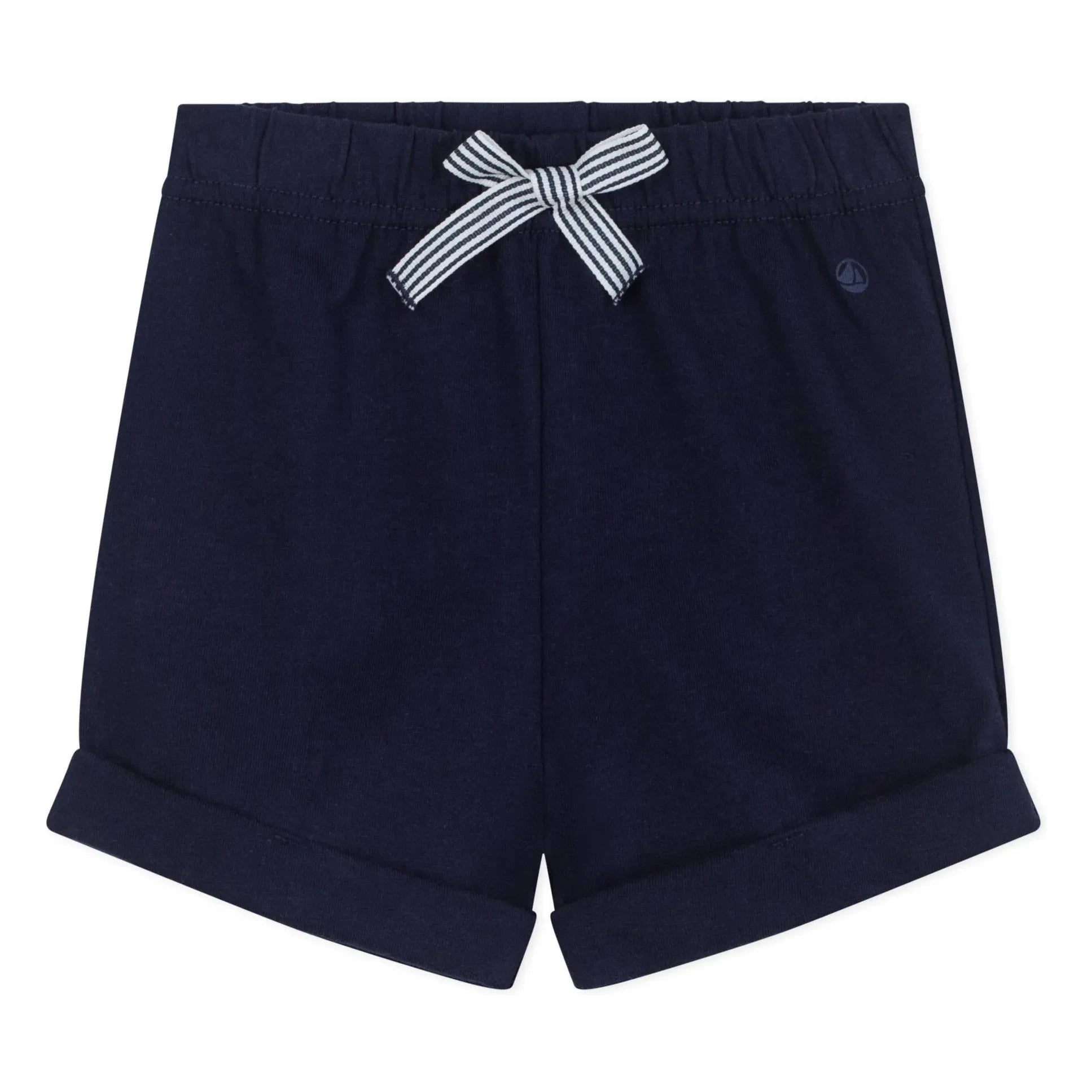 Petit Bateau - Organic cotton fleece shorts | Midnight blue